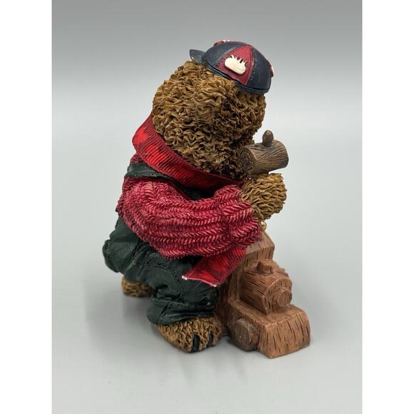 Heart Patch Place Bear Carving Train Figurine First Edition 1997 - Picture 5 of 8